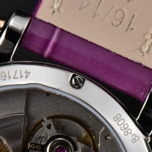 Happy Sport Automatic RG/SS 33mm HWF White Dial Grape Leather Starp A2892 - Image 28
