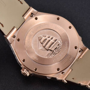 Overseas 47040 MKF 42MM RG Brown Dial Leather Strap 9015 - Image 11