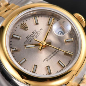 DateJust 28MM Ladies WF YG/SS Smooth Bezel Silver Dial Jubilee Bracelet A2236 - Image 2