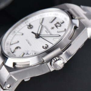 Overseas 47040 MKF 42MM White Textured Dial SS Bracelet 9015 - Image 6