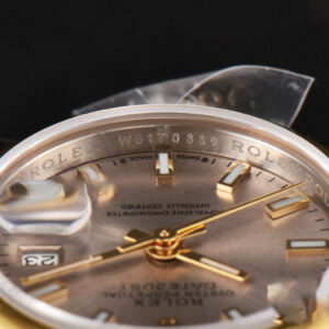 DateJust 28MM Ladies WF YG/SS Smooth Bezel Silver Dial Jubilee Bracelet A2236 - Image 4