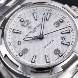 Overseas 47040 MKF 42MM White Textured Dial SS Bracelet 9015 - Image 7