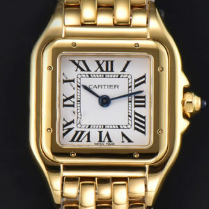 Panthère Secrete Ladies 22mm YG BVF White Dial YG Bracelet Ronda Quartz