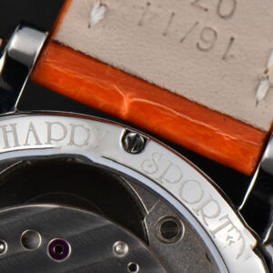 Happy Sport Automatic RG/SS 33mm HWF White Dial Orange Leather Starp A2892 - Image 27