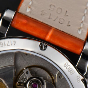 Happy Sport Automatic RG/SS 33mm HWF White Dial Orange Leather Starp A2892 - Image 28