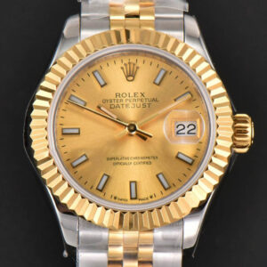 DateJust 28MM Ladies WF YG/SS YG Dial Jubilee Bracelet A2236