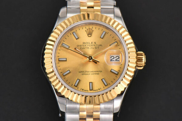 DateJust 28MM Ladies WF YG/SS YG Dial Jubilee Bracelet A2236