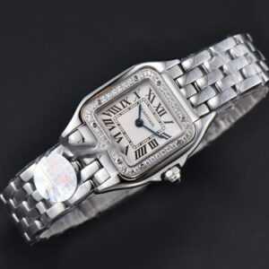 Panthère Secrete Ladies 22mm SS BVF Diamond Bezel White Dial SS Bracelet Ronda Quartz - Image 4