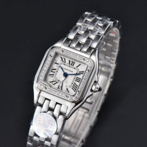 Panthère Secrete Ladies 22mm SS BVF Diamond Bezel White Dial SS Bracelet Ronda Quartz - Image 5