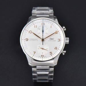 Portuguese IW371604 ZF 41MM White Dial RG Markers SS Bracelet A96355 - Image 5