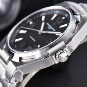 Overseas 47040 MKF 42MM Black Textured Dial SS Bracelet 9015 - Image 14