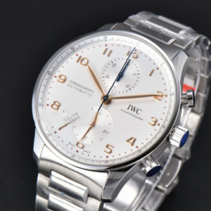 Portuguese IW371604 ZF 41MM White Dial RG Markers SS Bracelet A96355 - Image 6