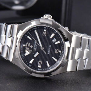 Overseas 47040 MKF 42MM Black Textured Dial SS Bracelet 9015 - Image 17