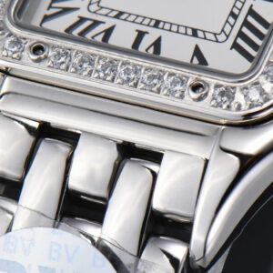 Panthère Secrete Ladies 22mm SS BVF Diamond Bezel White Dial SS Bracelet Ronda Quartz - Image 9