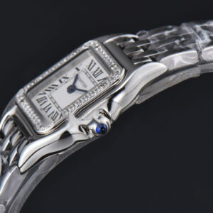 Panthère Secrete Ladies 22mm SS BVF Diamond Bezel White Dial SS Bracelet Ronda Quartz - Image 10