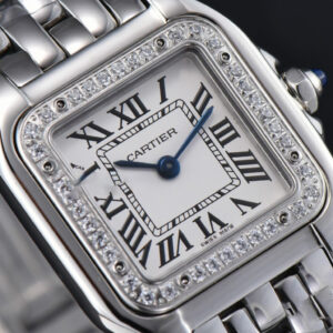 Panthère Secrete Ladies 22mm SS BVF Diamond Bezel White Dial SS Bracelet Ronda Quartz - Image 11