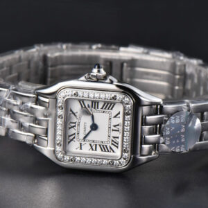 Panthère Secrete Ladies 22mm SS BVF Diamond Bezel White Dial SS Bracelet Ronda Quartz - Image 12