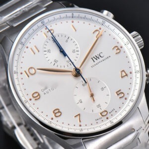 Portuguese IW371604 ZF 41MM White Dial RG Markers SS Bracelet A96355 - Image 14