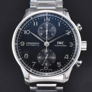Portuguese IW371609 ZF 41MM Black Dial SS Bracelet A96355