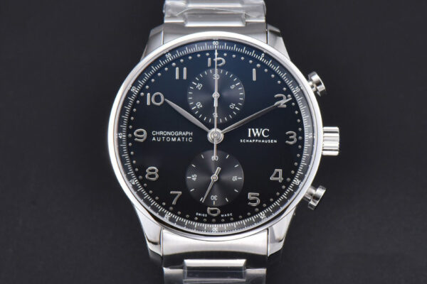 Portuguese IW371609 ZF 41MM Black Dial SS Bracelet A96355