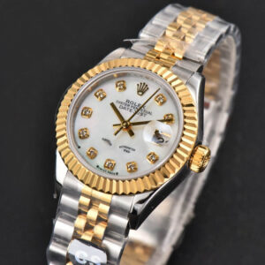 DateJust 28MM Ladies WF YG/SS MOP Dial Diamond Marker Jubilee Bracelet A2236 - Image 3