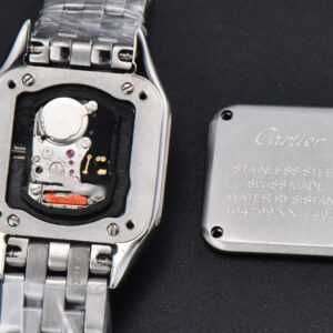 Panthère Secrete Ladies 22mm SS BVF Diamond Bezel White Dial SS Bracelet Ronda Quartz - Image 22