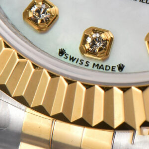 DateJust 28MM Ladies WF YG/SS MOP Dial Diamond Marker Jubilee Bracelet A2236 - Image 7