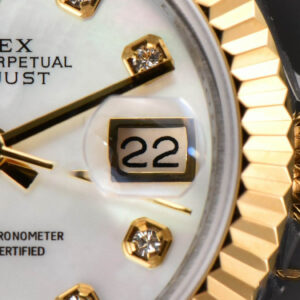 DateJust 28MM Ladies WF YG/SS MOP Dial Diamond Marker Jubilee Bracelet A2236 - Image 8