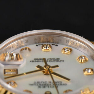 DateJust 28MM Ladies WF YG/SS MOP Dial Diamond Marker Jubilee Bracelet A2236 - Image 13