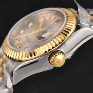DateJust 28MM Ladies WF YG/SS Silver Dial Diamond Marker Jubilee Bracelet A2236 - Image 11
