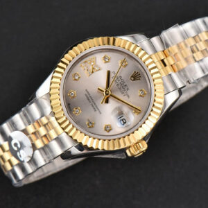DateJust 28MM Ladies WF YG/SS Silver Dial Diamond Roma Marker Jubilee Bracelet A2236 - Image 2