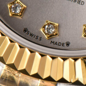 DateJust 28MM Ladies WF YG/SS Silver Dial Diamond Roma Marker Jubilee Bracelet A2236 - Image 7