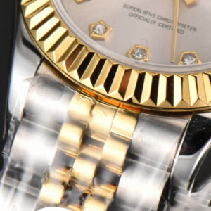 DateJust 28MM Ladies WF YG/SS Silver Dial Diamond Roma Marker Jubilee Bracelet A2236 - Image 9