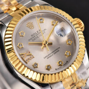 DateJust 28MM Ladies WF YG/SS Silver Dial Diamond Roma Marker Jubilee Bracelet A2236 - Image 11
