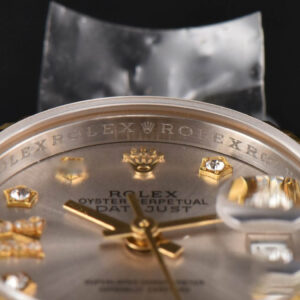 DateJust 28MM Ladies WF YG/SS Silver Dial Diamond Roma Marker Jubilee Bracelet A2236 - Image 12