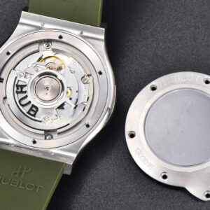 Classic Fusion 42mm SS JJ+F Green Dial Green Rubber Strap A1110 - Image 25