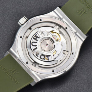 Classic Fusion 42mm SS JJ+F Green Dial Green Rubber Strap A1110 - Image 26