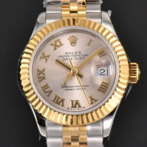 DateJust 28MM Ladies WF YG/SS Silver Dial Roma Marker Jubilee Bracelet A2236