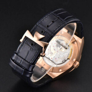 Overseas Tourbillon 6000V 42.5mm RG BBRF Blue Dial Black Leather Strap Tourb - Image 8