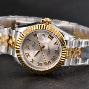 DateJust 28MM Ladies WF YG/SS Silver Dial Roma Marker Jubilee Bracelet A2236 - Image 14
