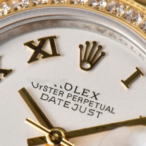 DateJust 28MM Ladies WF YG/SS Diamond White Dial Roma Marker Jubilee Bracelet A2236 - Image 3