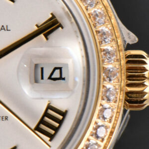 DateJust 28MM Ladies WF YG/SS Diamond White Dial Roma Marker Jubilee Bracelet A2236 - Image 7