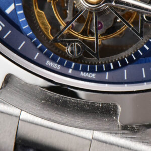 Overseas Tourbillon 6000V 42.5mm BBRF Blue Dial Blue Leather Strap Tourb - Image 5