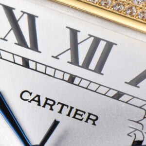 Santos de Cartier Medium 35mm BVF YG Diamond Bezel White Dial YG Bracelet MIYOTA 9015 - Image 6