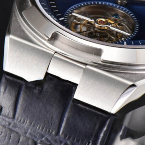 Overseas Tourbillon 6000V 42.5mm BBRF Blue Dial Blue Leather Strap Tourb - Image 7