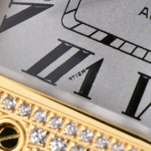 Santos de Cartier Medium 35mm BVF YG Diamond Bezel White Dial YG Bracelet MIYOTA 9015 - Image 9