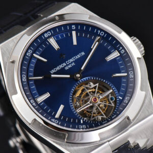 Overseas Tourbillon 6000V 42.5mm BBRF Blue Dial Blue Leather Strap Tourb - Image 9