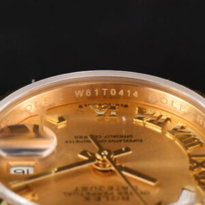 DateJust 28MM Ladies WF YG Gold Dial Roma Marker Jubilee Bracelet A2236 - Image 3