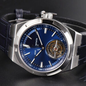 Overseas Tourbillon 6000V 42.5mm BBRF Blue Dial Blue Leather Strap Tourb - Image 14
