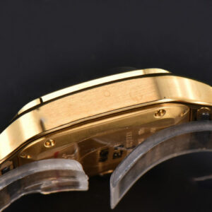 Santos de Cartier Medium 35mm BVF YG Diamond Bezel White Dial YG Bracelet MIYOTA 9015 - Image 16